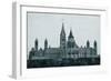 Parliament Hill Building in Black and White in Ottawa, Canada-Songquan Deng-Framed Photographic Print