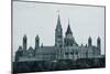 Parliament Hill Building in Black and White in Ottawa, Canada-Songquan Deng-Mounted Photographic Print