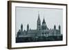 Parliament Hill Building in Black and White in Ottawa, Canada-Songquan Deng-Framed Photographic Print