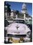 Parliament House and 1950s American Cars, Havana, Cuba, West Indies, Central America-D H Webster-Stretched Canvas