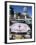 Parliament House and 1950s American Cars, Havana, Cuba, West Indies, Central America-D H Webster-Framed Photographic Print