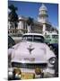 Parliament House and 1950s American Cars, Havana, Cuba, West Indies, Central America-D H Webster-Mounted Photographic Print