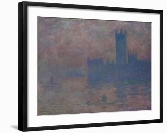 Parliament. London-Claude Monet-Framed Giclee Print