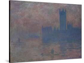 Parliament. London-Claude Monet-Stretched Canvas