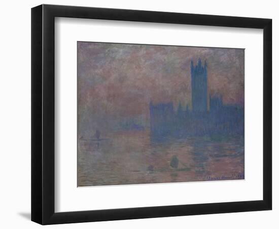 Parliament. London-Claude Monet-Framed Premium Giclee Print