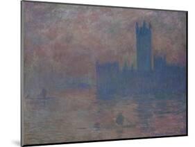 Parliament. London-Claude Monet-Mounted Giclee Print