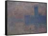 Parliament. London-Claude Monet-Framed Stretched Canvas
