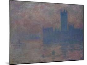 Parliament. London-Claude Monet-Mounted Giclee Print