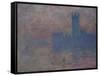 Parliament. London-Claude Monet-Framed Stretched Canvas