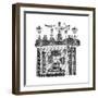 Parliament of Edward I, 13th Century-null-Framed Giclee Print