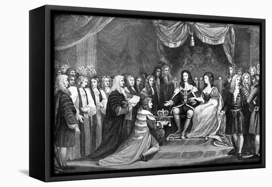 Parliament Offering the Crown to William and Mary, 1689-James Northcote-Framed Stretched Canvas