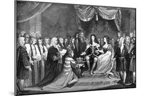 Parliament Offering the Crown to William and Mary, 1689-James Northcote-Mounted Giclee Print