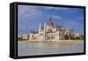 Parliament on the Banks of the River Danube, Budapest, Hungary, Europe-Michael Runkel-Framed Stretched Canvas