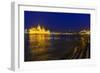 Parliament on the Danube, Mountain Gellert, Castle Palace and Fishermans, Hungarians, Budapest-Volker Preusser-Framed Photographic Print