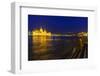 Parliament on the Danube, Mountain Gellert, Castle Palace and Fishermans, Hungarians, Budapest-Volker Preusser-Framed Photographic Print