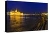 Parliament on the Danube, Mountain Gellert, Castle Palace and Fishermans, Hungarians, Budapest-Volker Preusser-Stretched Canvas