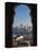 Parliament (Orszaghaz) and River Danube Through Arches of Fishermen's Bastion (Halaszbastya), UNESC-Stuart Black-Stretched Canvas