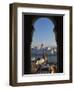 Parliament (Orszaghaz) and River Danube Through Arches of Fishermen's Bastion (Halaszbastya), UNESC-Stuart Black-Framed Photographic Print