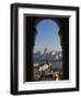 Parliament (Orszaghaz) and River Danube Through Arches of Fishermen's Bastion (Halaszbastya), UNESC-Stuart Black-Framed Photographic Print