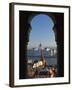 Parliament (Orszaghaz) and River Danube Through Arches of Fishermen's Bastion (Halaszbastya), UNESC-Stuart Black-Framed Photographic Print