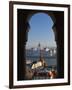 Parliament (Orszaghaz) and River Danube Through Arches of Fishermen's Bastion (Halaszbastya), UNESC-Stuart Black-Framed Photographic Print