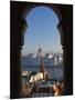 Parliament (Orszaghaz) and River Danube Through Arches of Fishermen's Bastion (Halaszbastya), UNESC-Stuart Black-Mounted Photographic Print