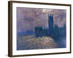 Parliament, Reflections on the Thames, 1905-Claude Monet-Framed Giclee Print