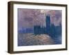 Parliament, Reflections on the Thames, 1905-Claude Monet-Framed Giclee Print