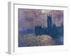 Parliament, Reflections on the Thames, 1905-Claude Monet-Framed Giclee Print