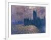 Parliament, Reflections on the Thames, 1905-Claude Monet-Framed Giclee Print