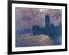 Parliament, Reflections on the Thames, 1905-Claude Monet-Framed Giclee Print