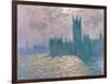 Parliament, Reflections on the Thames-Claude Monet-Framed Giclee Print