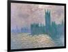 Parliament, Reflections on the Thames-Claude Monet-Framed Giclee Print