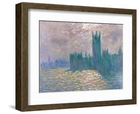 Parliament, Reflections on the Thames-Claude Monet-Framed Giclee Print