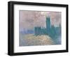 Parliament, Reflections on the Thames-Claude Monet-Framed Giclee Print