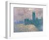 Parliament, Reflections on the Thames-Claude Monet-Framed Giclee Print