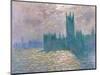 Parliament, Reflections on the Thames-Claude Monet-Mounted Giclee Print