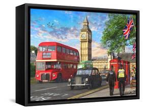 Parliament Square-Dominic Davison-Framed Stretched Canvas