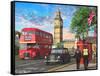 Parliament Square-Dominic Davison-Framed Stretched Canvas