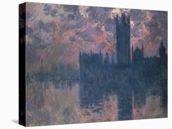 Parliament, Sunset, 1902-Claude Monet-Stretched Canvas