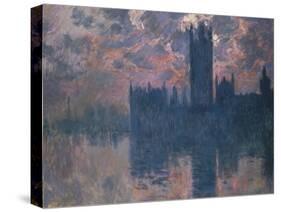 Parliament, Sunset, 1902-Claude Monet-Stretched Canvas