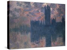 Parliament, Sunset, 1902-Claude Monet-Stretched Canvas