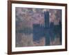 Parliament, Sunset, 1902-Claude Monet-Framed Giclee Print