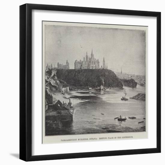 Parliamentary Buildings, Ottawa, Meeting Place of the Conference-null-Framed Giclee Print