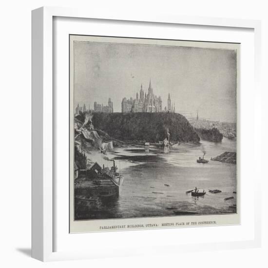 Parliamentary Buildings, Ottawa, Meeting Place of the Conference-null-Framed Giclee Print