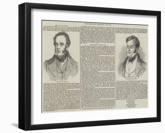 Parliamentary Portraits-null-Framed Giclee Print