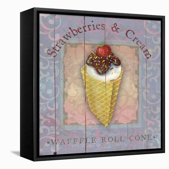 Parlor Ice Cream III-Fiona Stokes-Gilbert-Framed Stretched Canvas