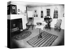 Parlor of the Edgar Allen Poe Cottage, NYC, Dec. 17, 1918-null-Stretched Canvas