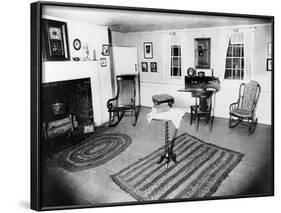 Parlor of the Edgar Allen Poe Cottage, NYC, Dec. 17, 1918-null-Framed Photographic Print