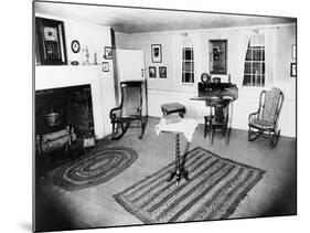 Parlor of the Edgar Allen Poe Cottage, NYC, Dec. 17, 1918-null-Mounted Photographic Print